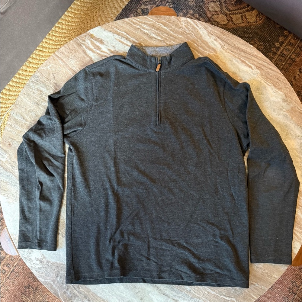 Mizzen+Main Men’s Charcoal Gray Quarter-Zip